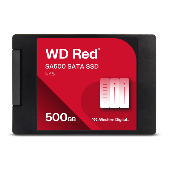 Western Digital Disque SSD SATA NAS SA500 WD Red™ au format 2,5"/7 mm - 500 Go