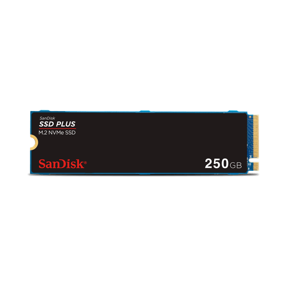 Disque interne SSD SanDisk PLUS M.2 NVMe PCIe Gen 3.0 - 250 Go