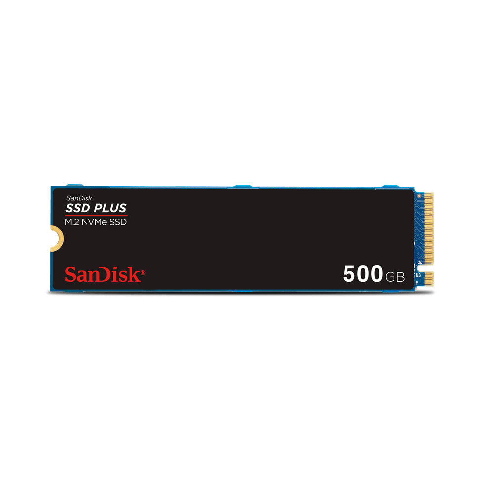 Disque interne SSD SanDisk PLUS M.2 NVMe PCIe Gen 3.0 - 500 Go — image 1