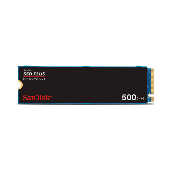 Disque interne SSD SanDisk PLUS M.2 NVMe PCIe Gen 3.0 - 500 Go