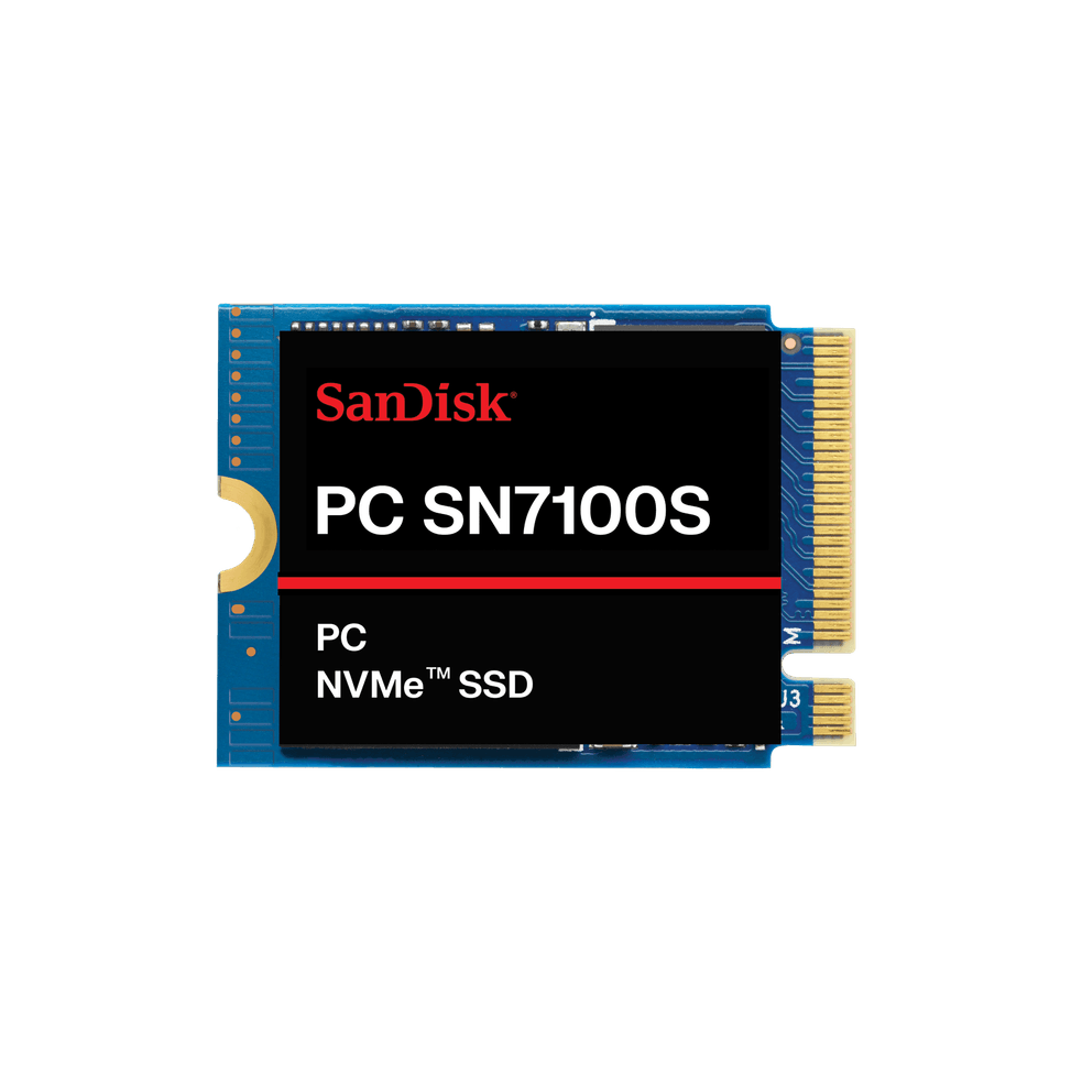 SanDisk PC SN7100S NVMe SSD - Format : M.2 2230 - 256 Go - Sécurité : TCG Pyrite — image 1