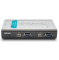 Switch KVM D-Link 4 ports clavier-écran-souris avec câbles intégrés USB (DKVM-4U)