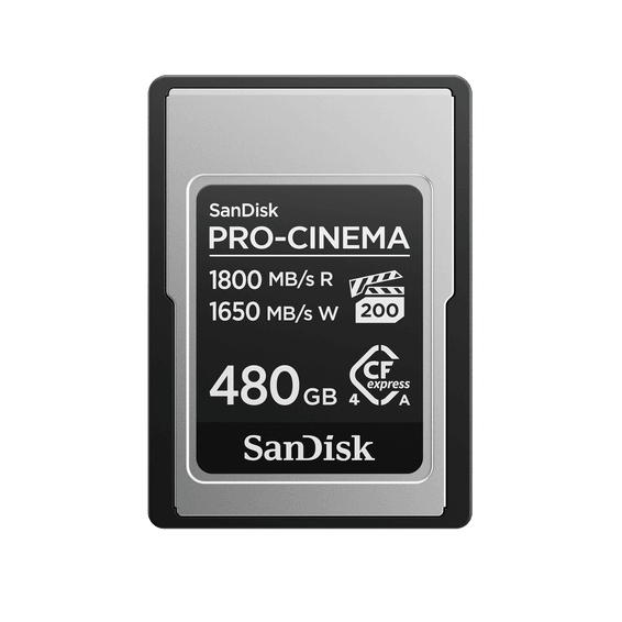 Carte SanDisk CFexpress™ PRO-CINEMA Type A - 480 Go