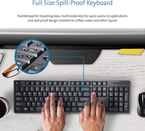 Ensemble sans fil souris + clavier Kensington compact Pro Fit - AZERTY (K75230FR) — image 2