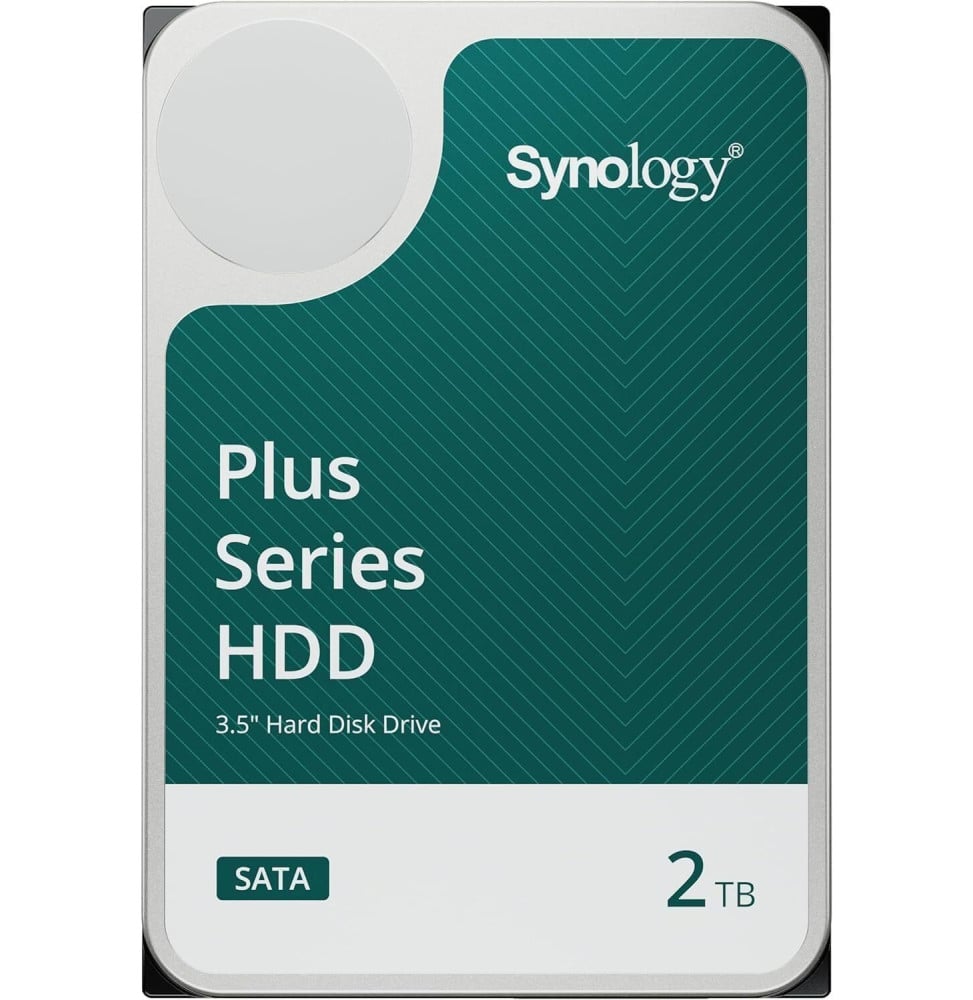 Disque dur interne Synology HAT3300 SATA 3,5" Série Plus HDD 2 To pour NAS (HAT3300-2T)