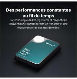 Disque dur interne Synology HAT3300 SATA 3,5" Série Plus HDD 4 To pour NAS (HAT3300-4T)