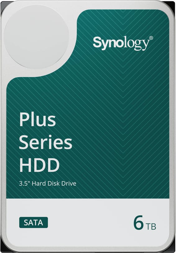 Disque dur interne Synology HAT3300 SATA 3,5" Série Plus HDD 6 To pour NAS (HAT3300-6T)