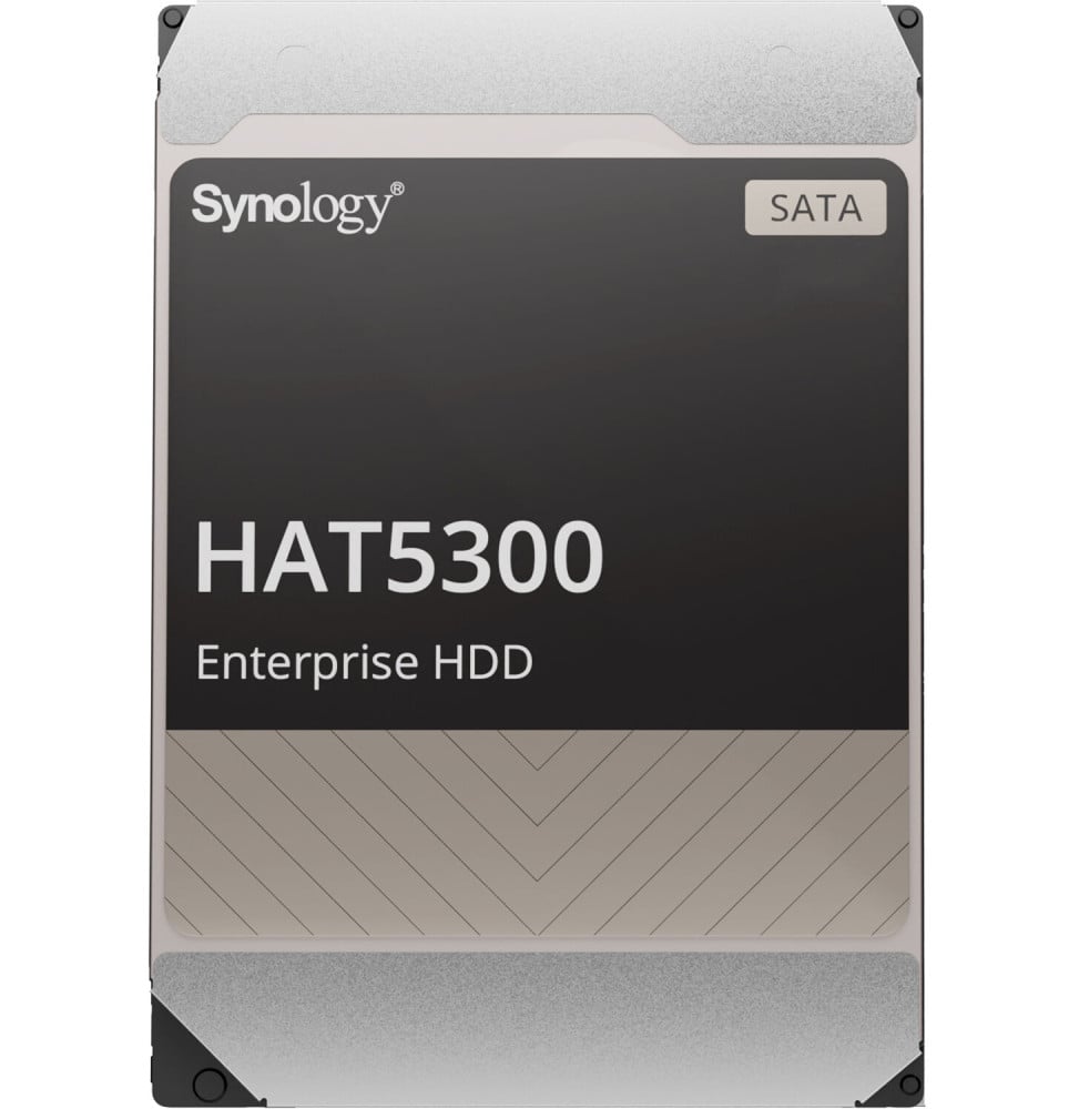 Disque dur interne Synology HAT5300 SATA 3,5" Série Enterprise HDD 12 To pour NAS (HAT5300-12T)