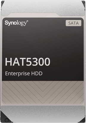 Disque dur interne Synology HAT5300 SATA 3,5" Série Enterprise HDD 12 To pour NAS (HAT5300-12T)