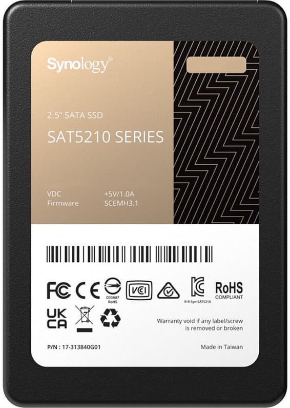Disque Dur interne SSD Synology SAT5210 sata 2.5" 480 Go (SAT5210-480G)