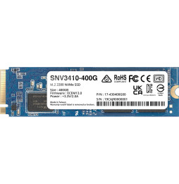 Disque Dur interne SSD Synology SNV3410 NVMe M.2 2280 Série Enterprise 400 Go pour NAS (SNV3410-400G)