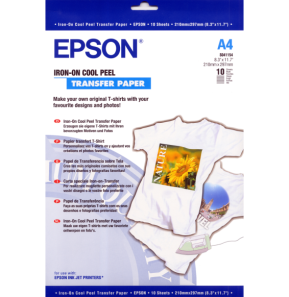 Epson Iron-on-Transfer Paper A4 – Papier de transfert thermocollant (C13S041154)