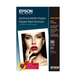 Epson Pap Mat Archival A3+ – Papier mat pour impression photo (C13S041340)