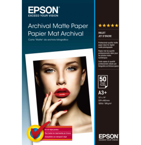 Epson Pap Mat Archival A3+ – Papier mat pour impression photo (C13S041340)