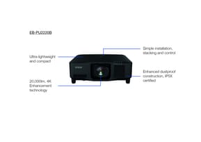 Epson EB-PU2220B – Projecteur laser haute luminosité (V11HA66840)