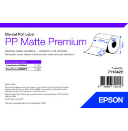 Epson PP Matte Label Premium, Die-cut Roll – Étiquettes en rouleaux mat (7113422)