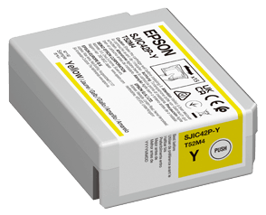 Epson ColorWorks C4000e – Cartouche d'encre jaune SJIC42P-Y (C13T52M440)