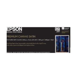 Epson Toile Premium Canvas Satin 350g 24" (0,610x12,2m) – Papier en rouleau artistique (C13S041847)
