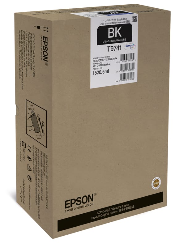 Epson WorkForce Pro WF-C869R – Unité d'alimentation en encre noire XXL (C13T97410N)