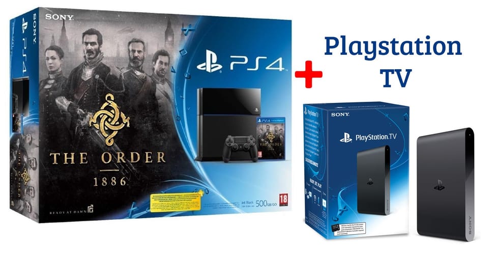 Playstation PS4 500 GB + Jeu " The order 1886" + Playstation TV