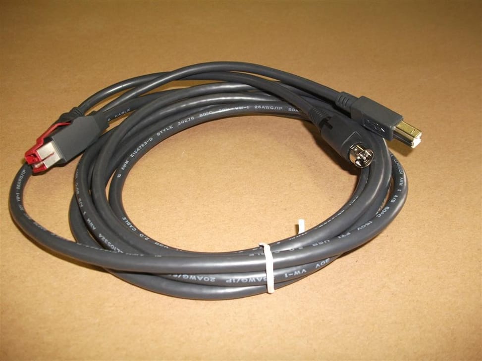 Epson PUSB Y cable: PWR-USB to USBB / 3PPP Cable 3.0m noir (2218424) — image 2