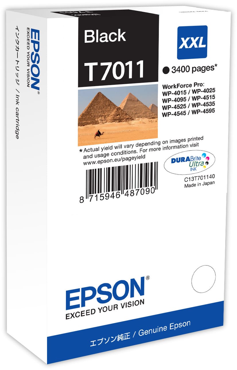 Epson T7011 – Encre noire XXL DURABrite™ Ultra (C13T70114010) — image 1