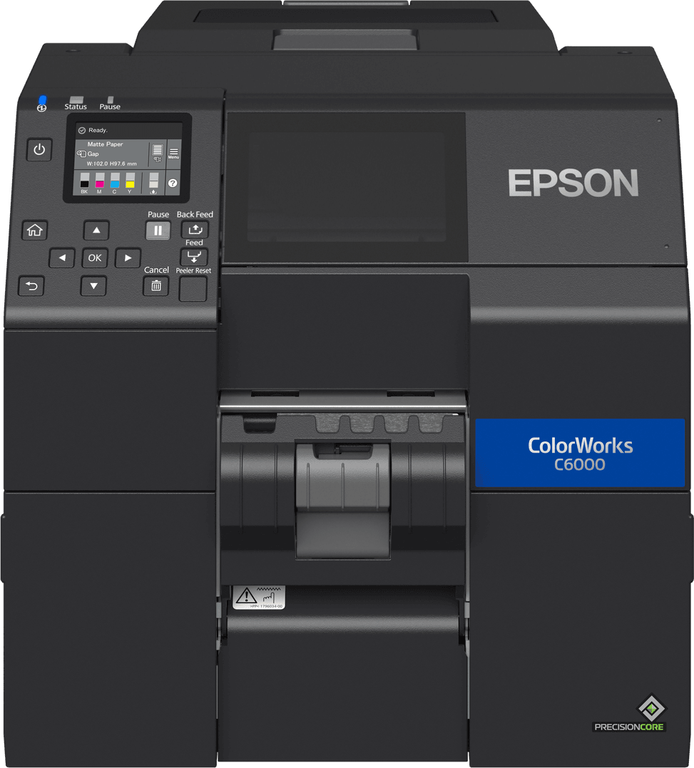 Epson ColorWorks C6000Pe – Imprimante d'étiquettes couleur avec Peeler intégré (C31CH76202MK) — image 1