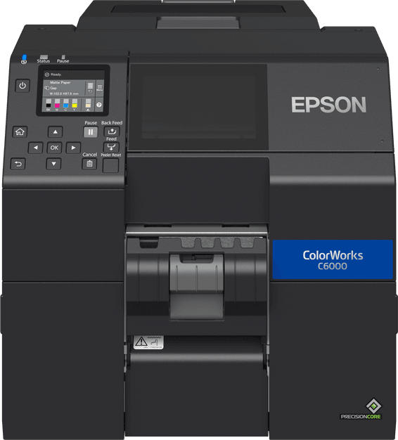 Epson ColorWorks C6000Pe – Imprimante d'étiquettes couleur avec Peeler intégré (C31CH76202MK)