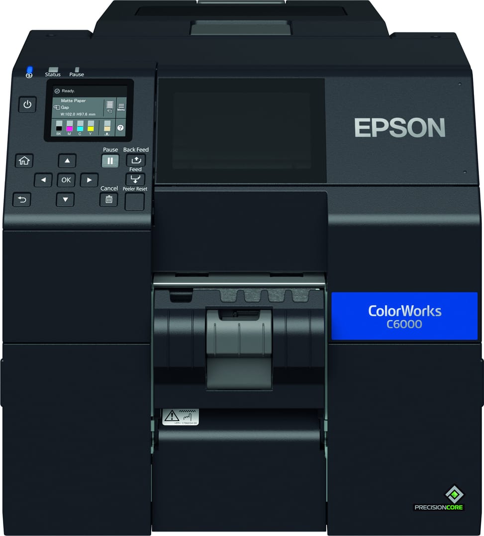 Epson ColorWorks C6000Pe – Imprimante d'étiquettes couleur avec Peeler intégré (C31CH76202MK) — image 2