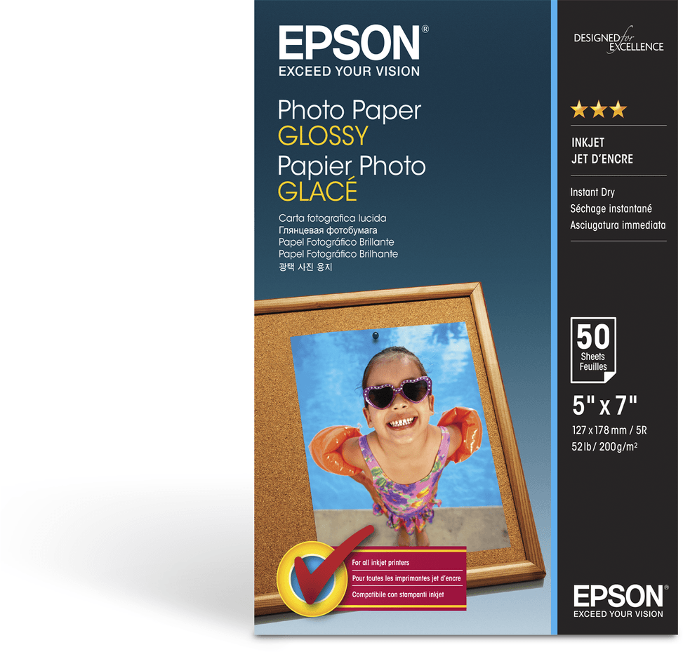 Epson Papier photo brillant 130 x 180 mm – Papier photo glacé 200 g/m² (C13S042545) — image 2