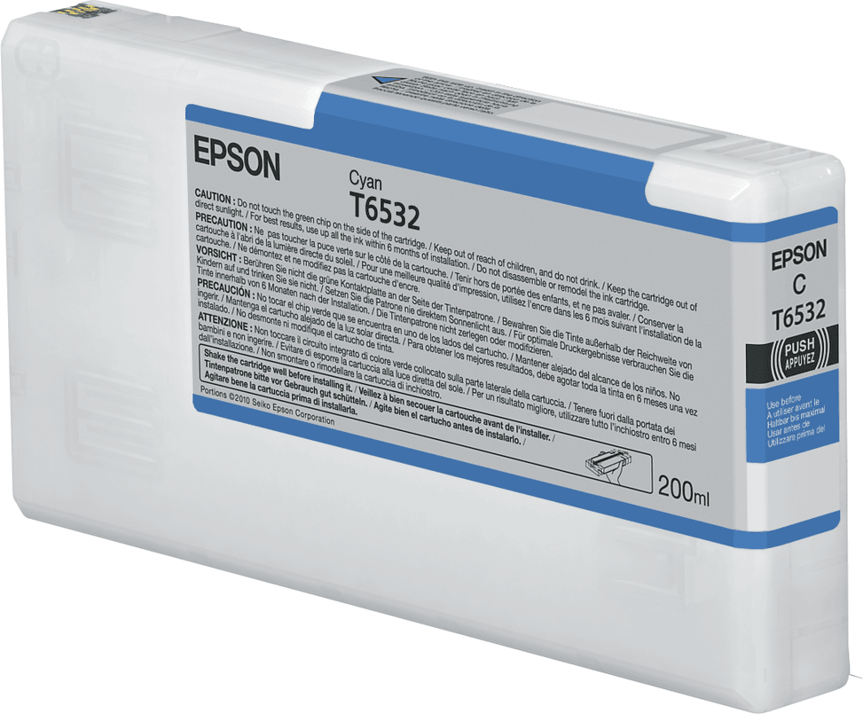 Epson SP 4900 – Encre pigment cyan 200ml (C13T653200) — image 1