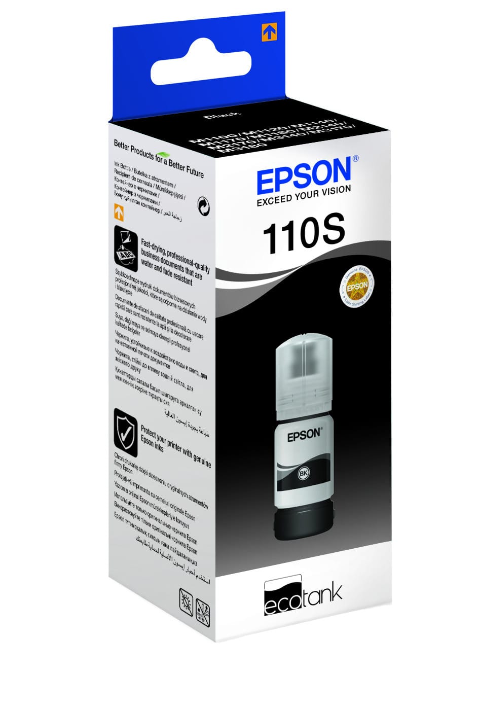 Epson 110S EcoTank – Bouteille d'encre noire à pigment (C13T01L14A) — image 3