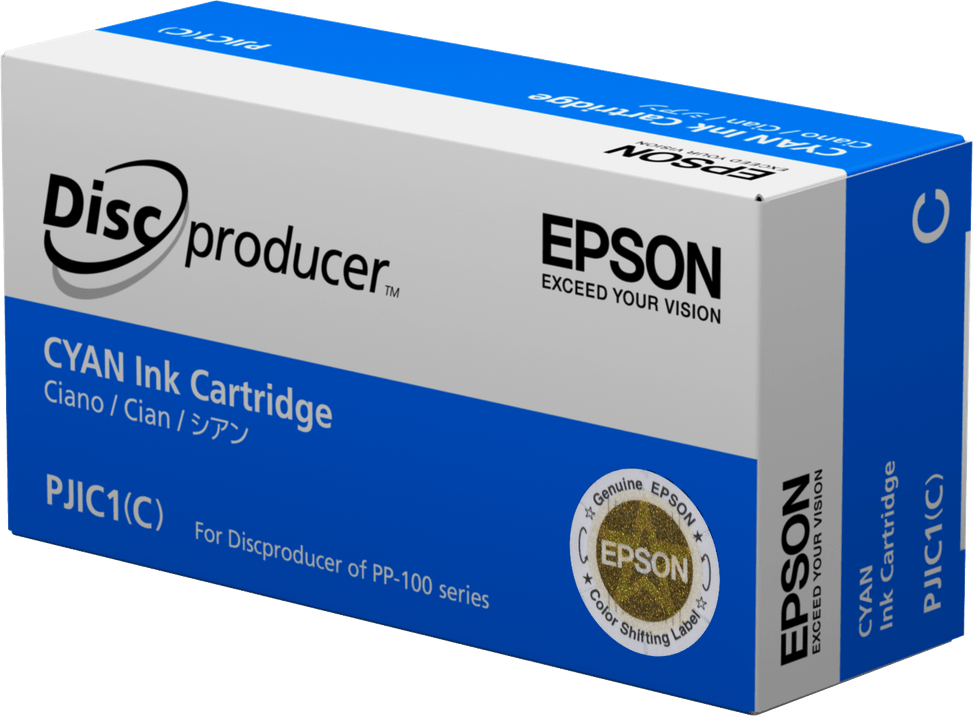 Epson Discproducer Ink PJIC7(C) – Cartouche d'encre cyan (C13S020688) — image 4