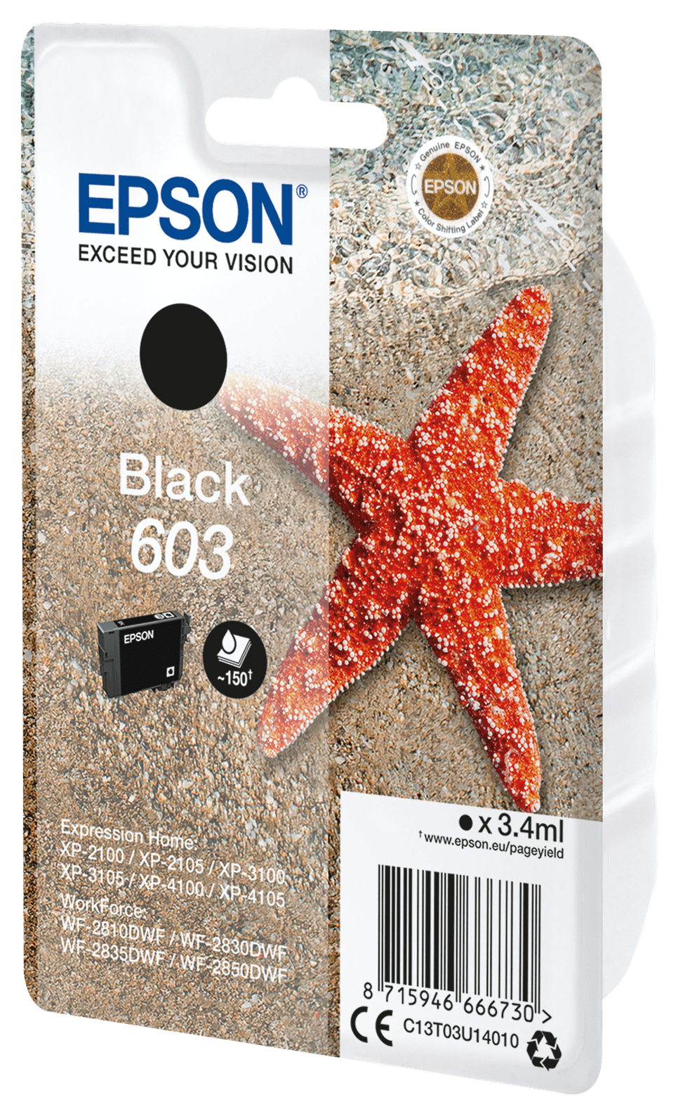Epson 603 – Encre noire standard (C13T03U14020) — image 2