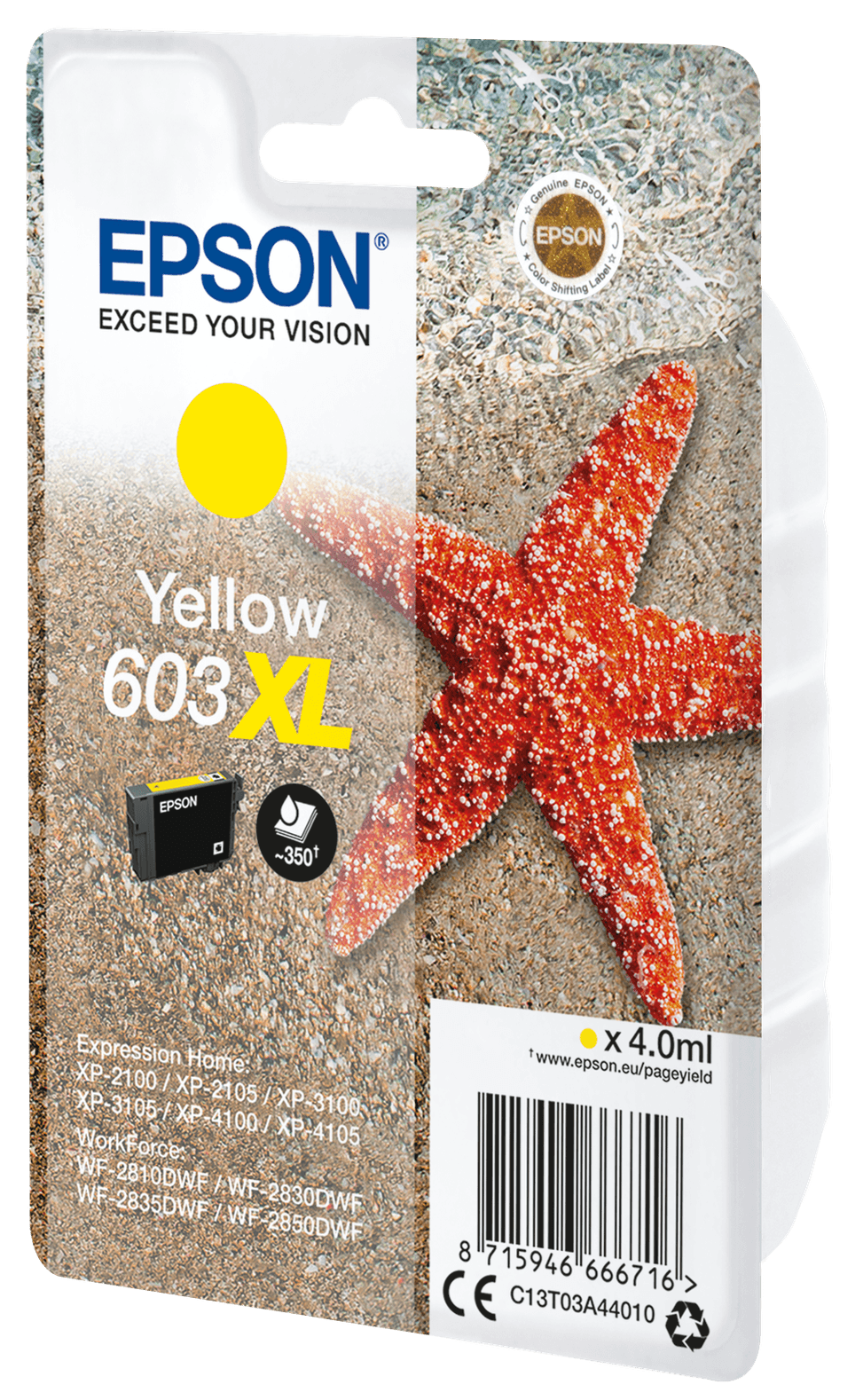 Epson 603XL – Encre jaune haute capacité (C13T03A44020) — image 2