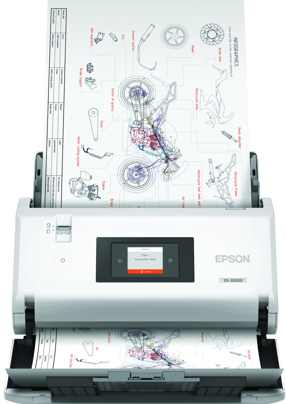 Epson WorkForce DS-30000 – Scanner A3 à défilement compact (B11B256401BA) — image 1