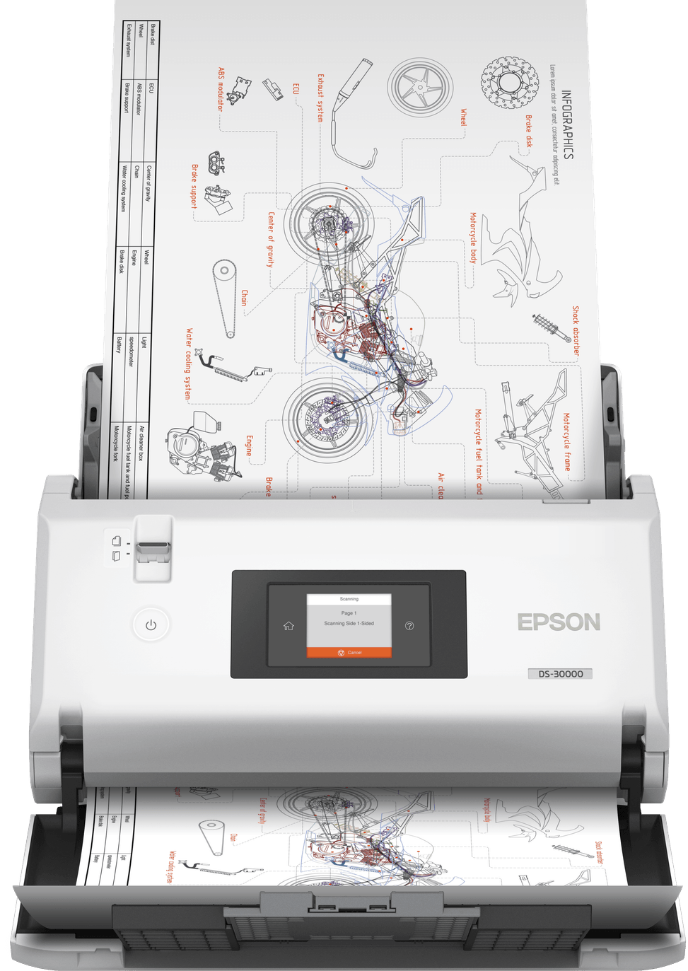 Epson WorkForce DS-30000 – Scanner A3 à défilement compact (B11B256401BA) — image 2