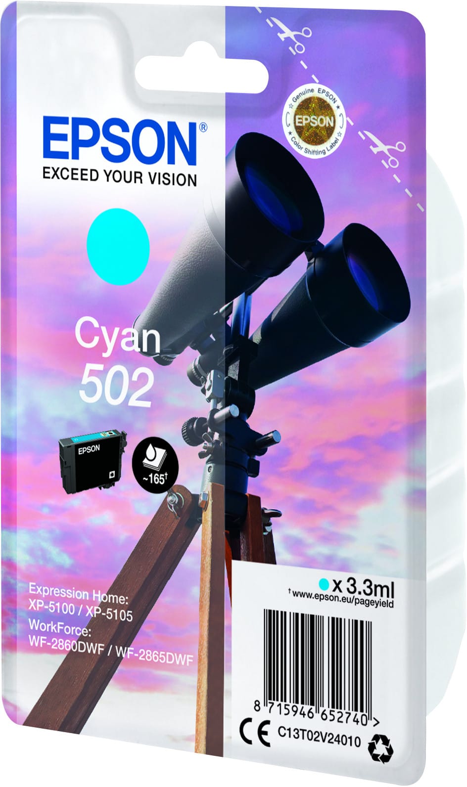 Epson 502 – Encre cyan en cartouche individuelle (C13T02V24010) — image 10