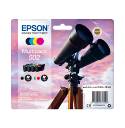 Epson 502 – Multipack d'encres 4 couleurs (C13T02V64020)
