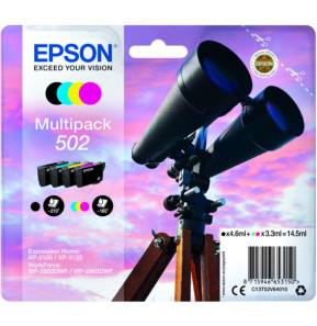 Epson 502 – Multipack d'encres 4 couleurs (C13T02V64020)