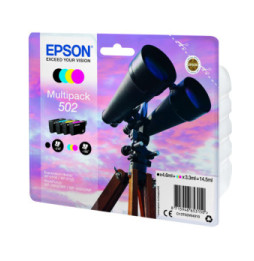 Epson 502 – Multipack d'encres 4 couleurs (C13T02V64020)