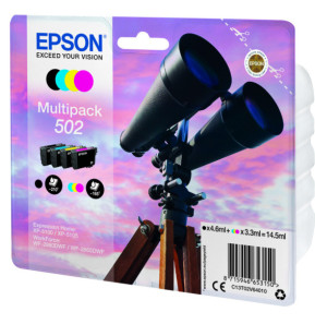 Epson 502 – Multipack d'encres 4 couleurs (C13T02V64020)