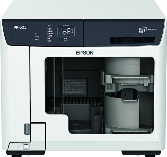 Epson Discproducer PP-50II – Duplicateur de disques Blu-ray, DVD et CD (C11CH41021)