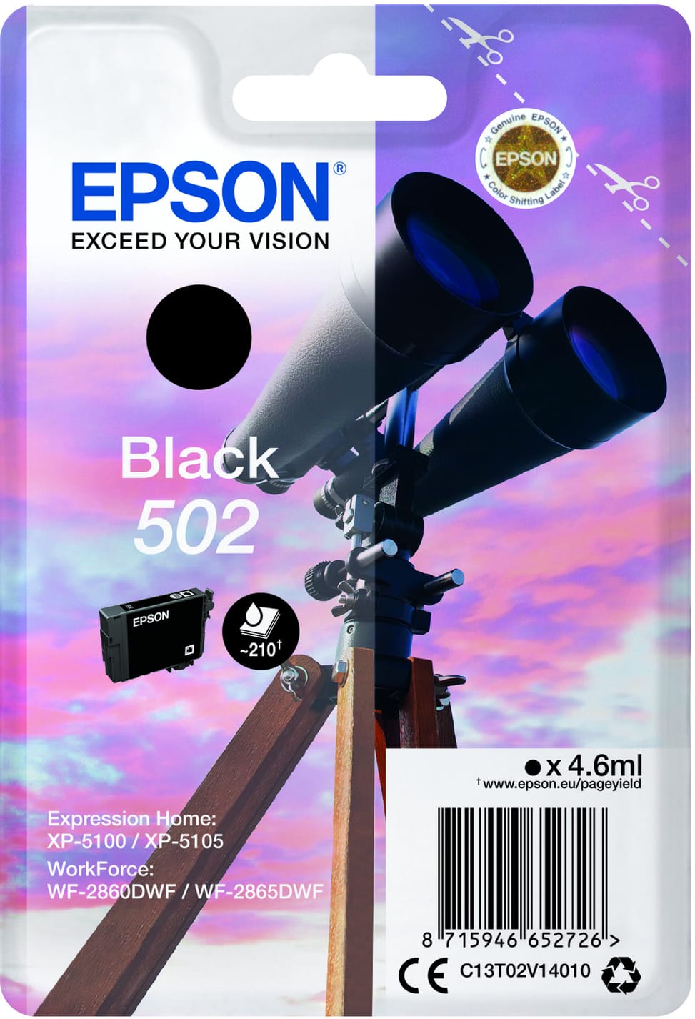 Epson 502 – Encre noire standard (C13T02V14020) — image 4
