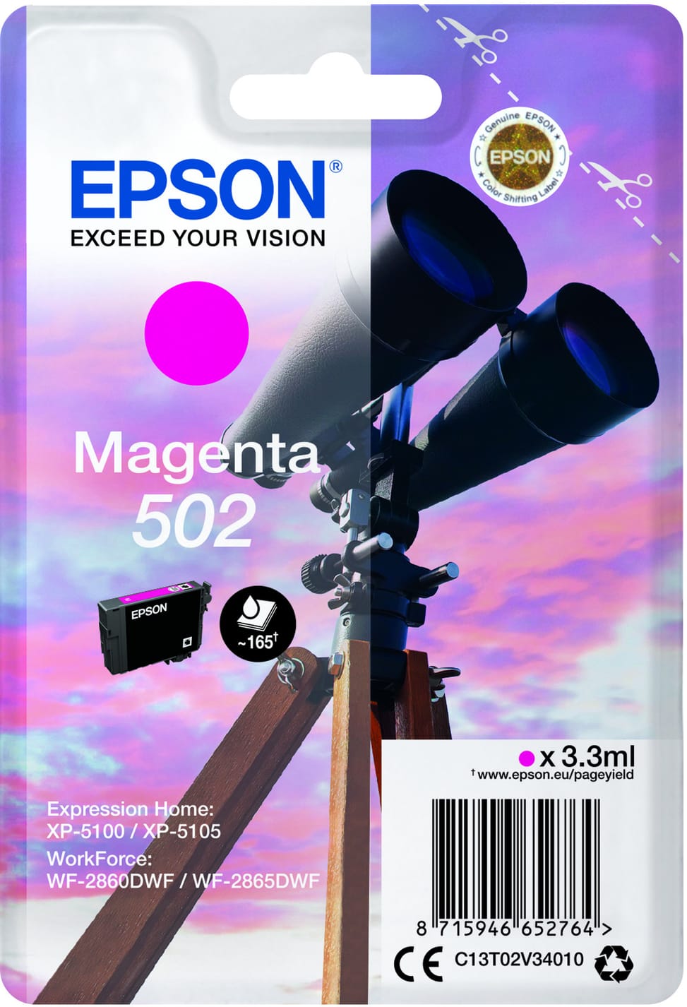 Epson 502 – Encre Magenta standard (C13T02V34010) — image 3