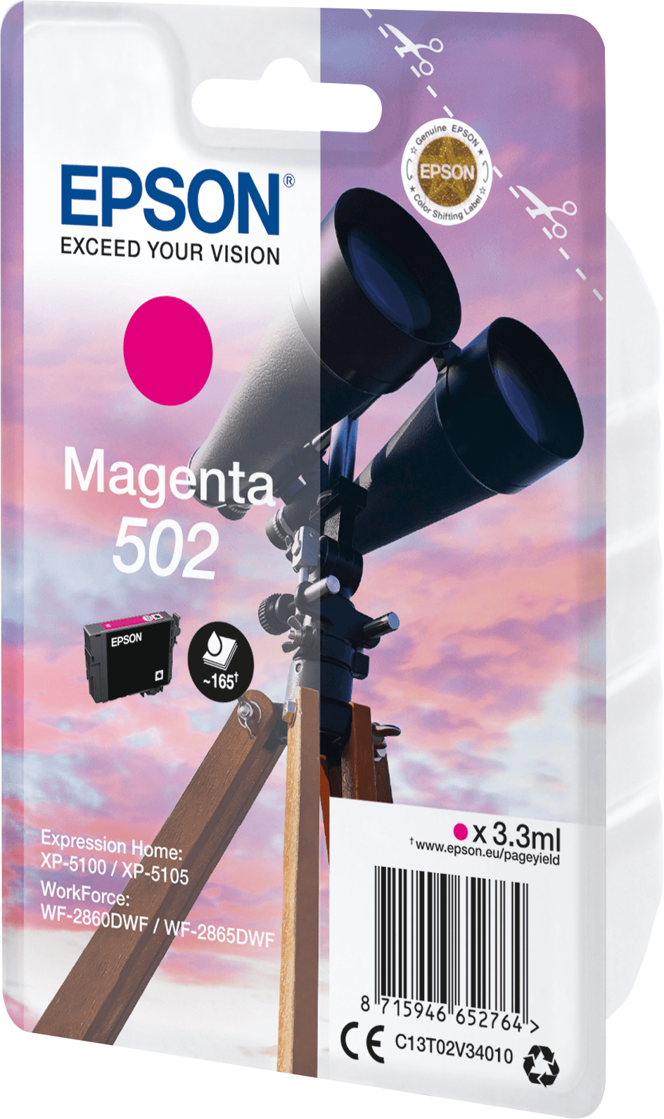 Epson 502 – Encre Magenta standard (C13T02V34010) — image 7