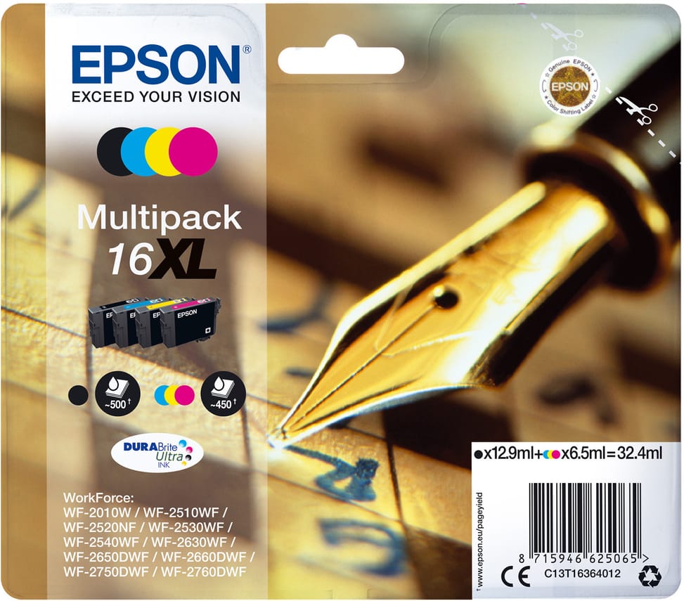 Epson Singlepack Black 16 DURABrite Ultra Ink – Cartouche d'encre noire (C13T16214022) — image 8