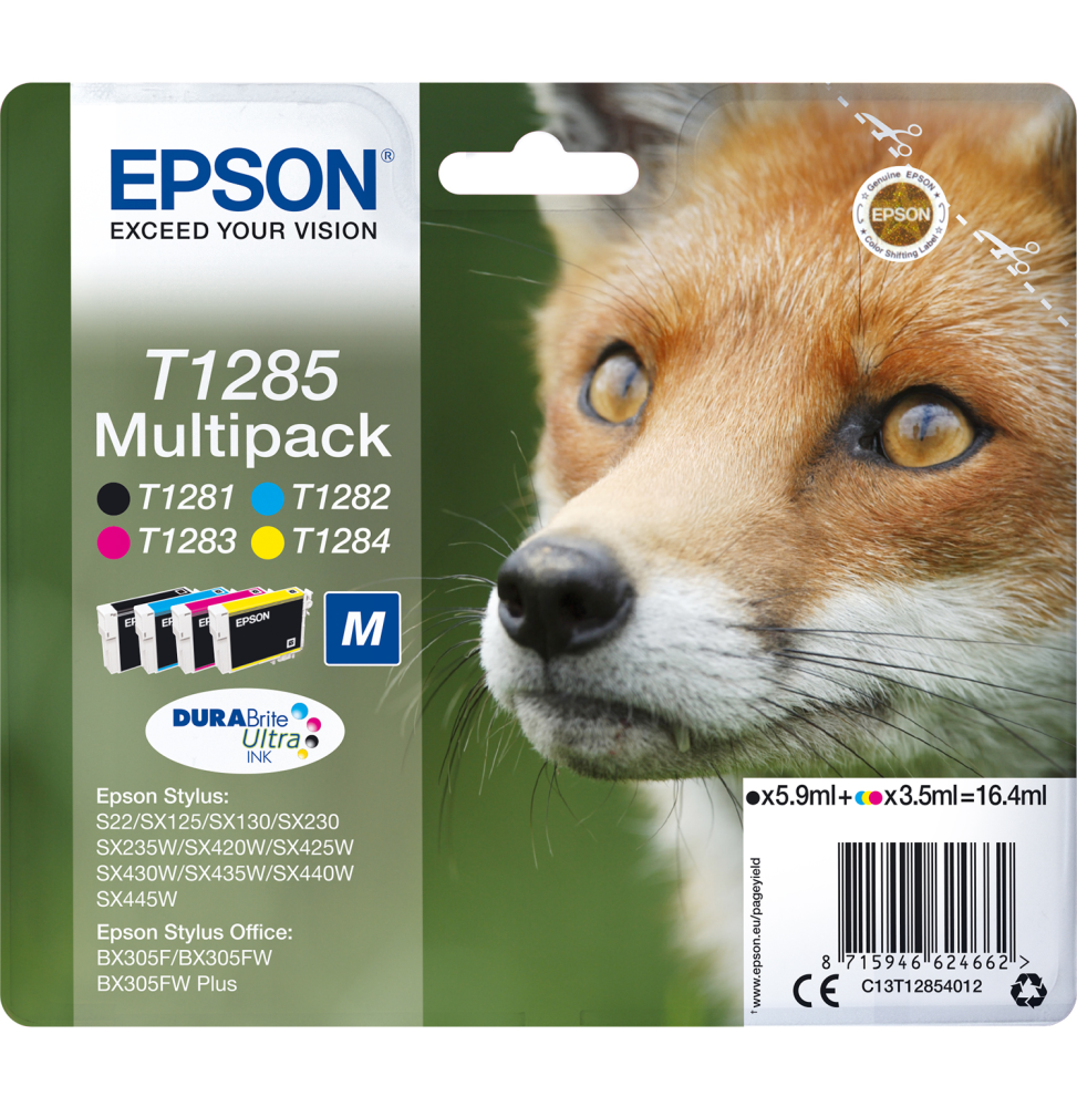 Epson T1281 – Encre noire DURABrite Ultra (C13T12814022)