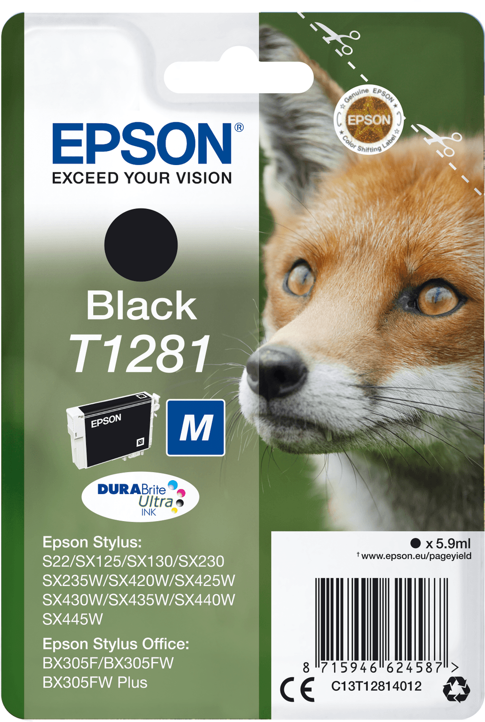 Epson T1281 – Encre noire DURABrite Ultra (C13T12814022) — image 2