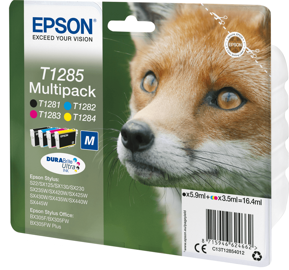 Epson T1285 – Encre DURABrite Ultra multipack 4 couleurs (C13T12854022) — image 3